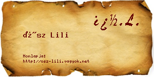 Ősz Lili névjegykártya